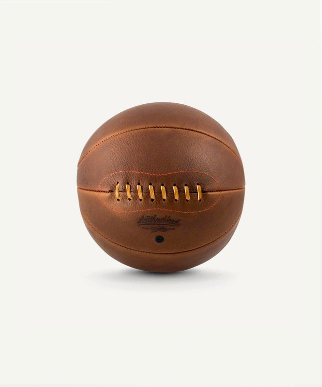 Leather Head Sports vintage style Naismith basketball for sale with stitched leather design