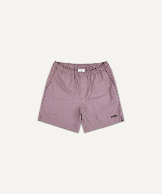 Kadet women's pull-on athletic shorts in mauve with elastic waistband and side pockets