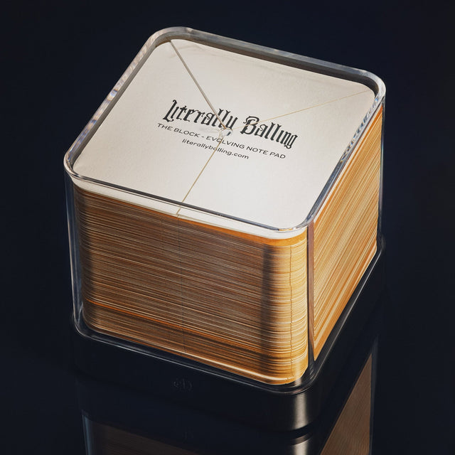Literally Balling evolving note pad cube designed by Victor Solomon perfect gifts for basketball fans