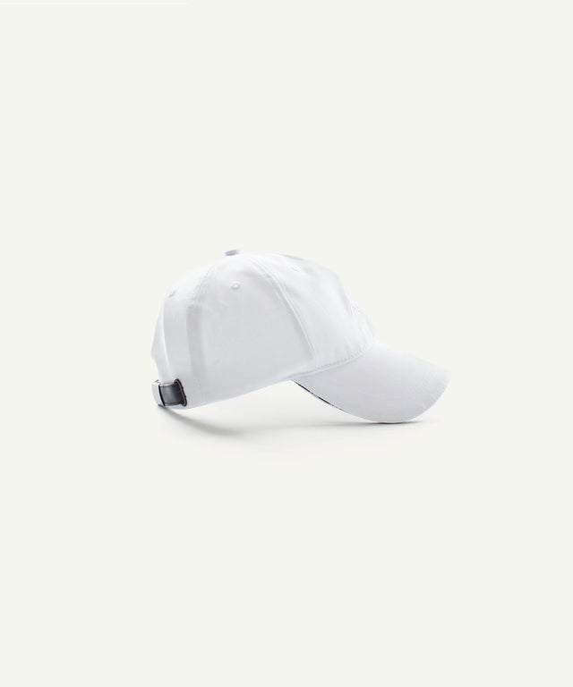 White adjustable baseball cap from AIEA Golf for fashionable womens golf clothing